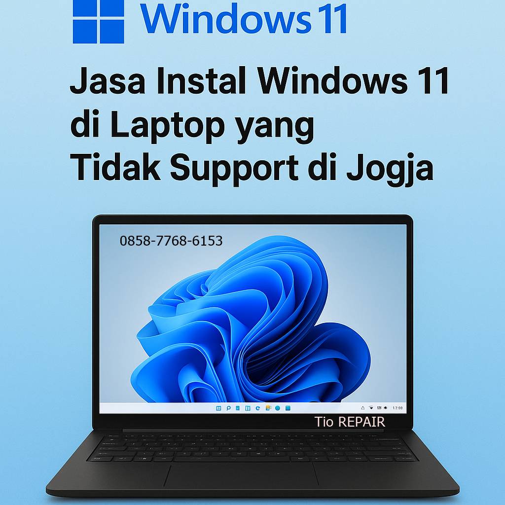 Jasa Instal Windows 11 di Laptop yang Tidak Support di Jogja